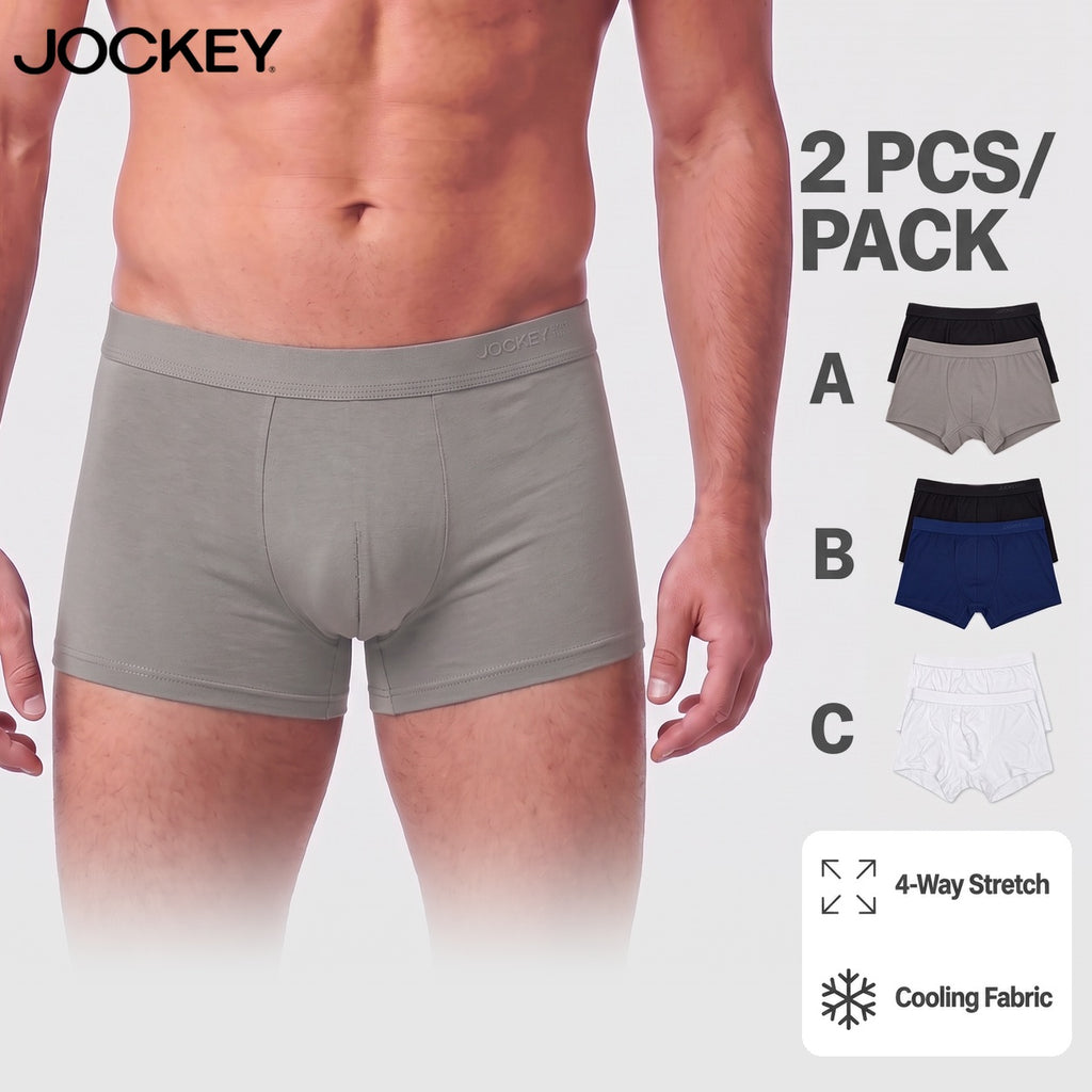 Jockey Men's Eco Soft Trunks 2-Pack | Bamboo Elastane | JMK659987