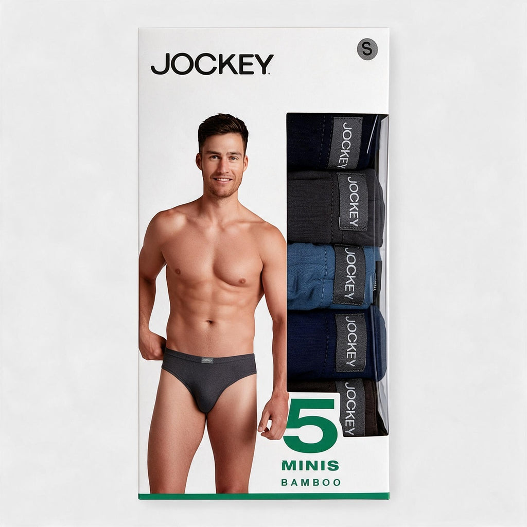 Jockey Men's Mini Briefs 5-Pack | Bamboo Elastane | JMB659918AS1