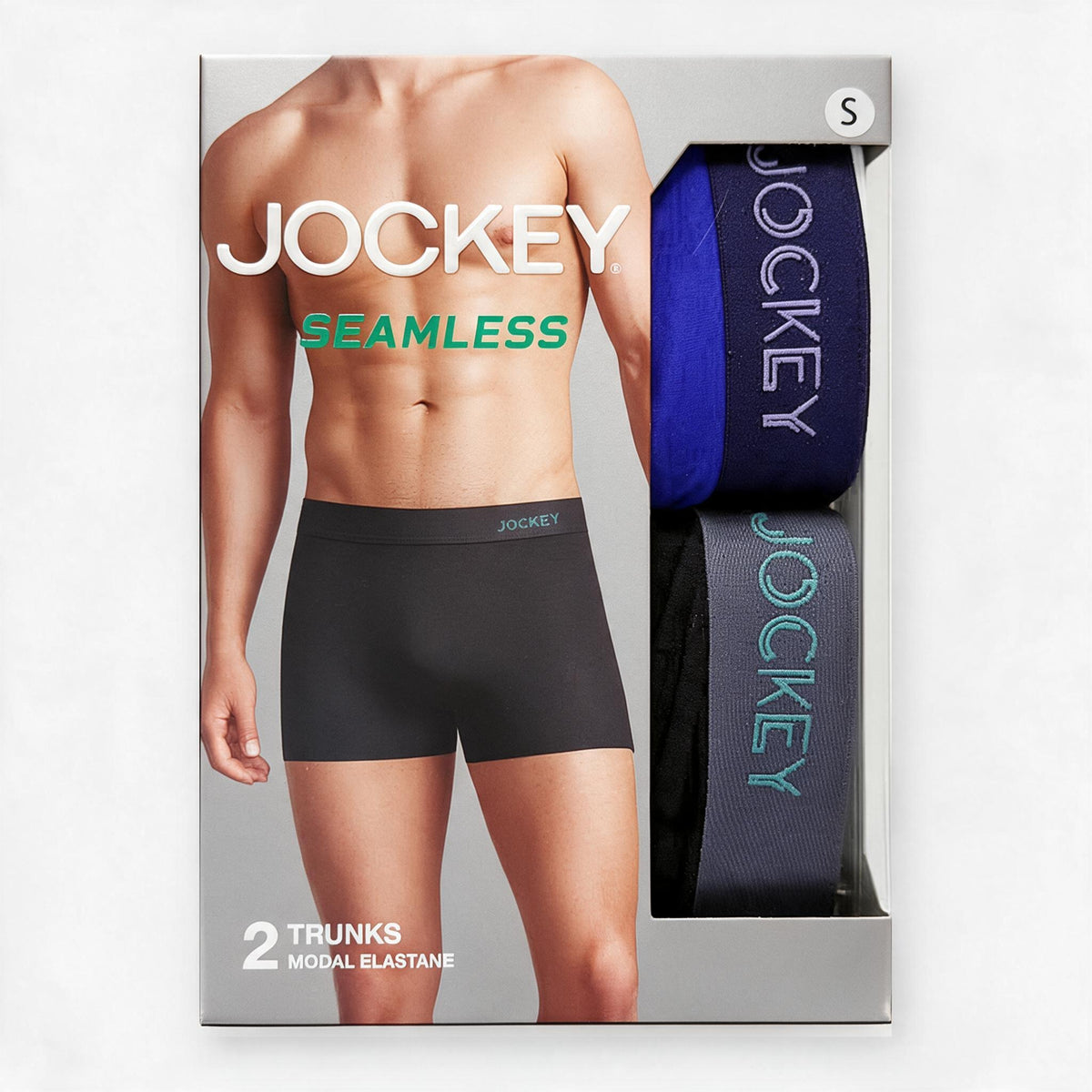Jockey Men's Seamless Trunks 2-Pack | Modal Elastane | JMK651007