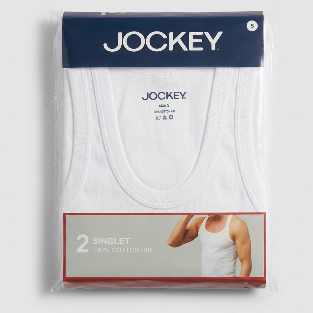 Jockey Men's Tank Top Undershirt 2-Pack | 100% Cotton Rib | JMN659993