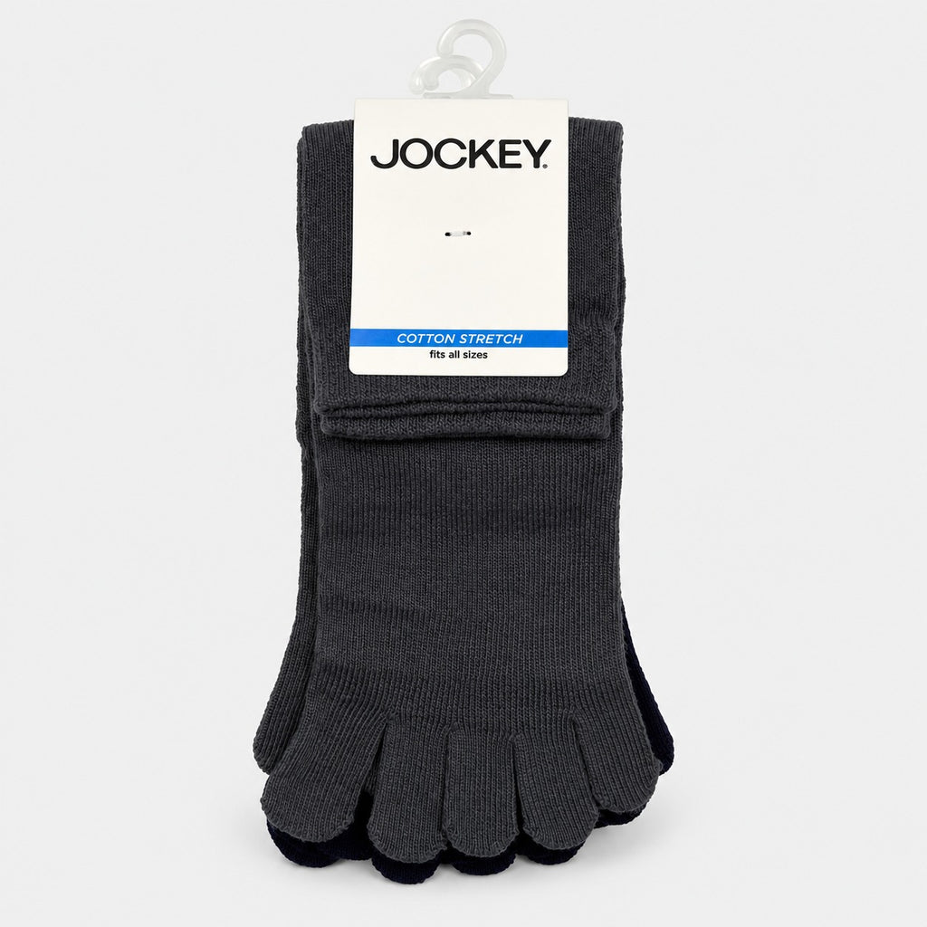 Jockey Men's Quarter Length Toe Socks 3-Pack | Cotton Stretch | JMS651054
