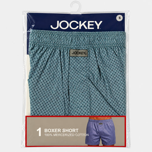 Jockey Men's 1pc Boxer Shorts | 100% Mercerized Cotton | JMX651003AS1
