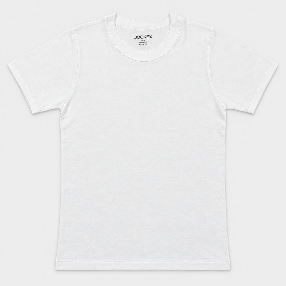Jockey Men's Round Neck Undershirt Tee 2-Pack | 100% Cotton Rib | JMN659992
