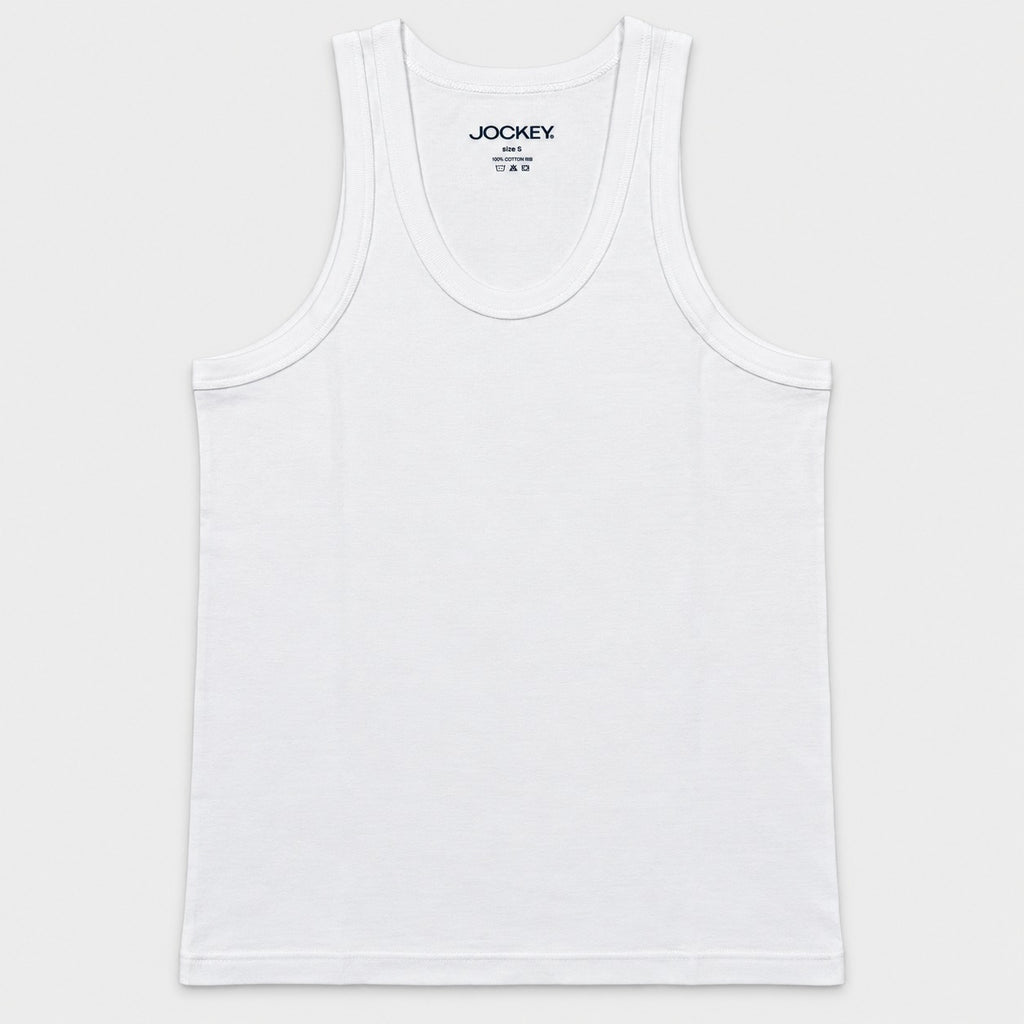 Jockey Men's Tank Top Undershirt 2-Pack | 100% Cotton Rib | JMN659993