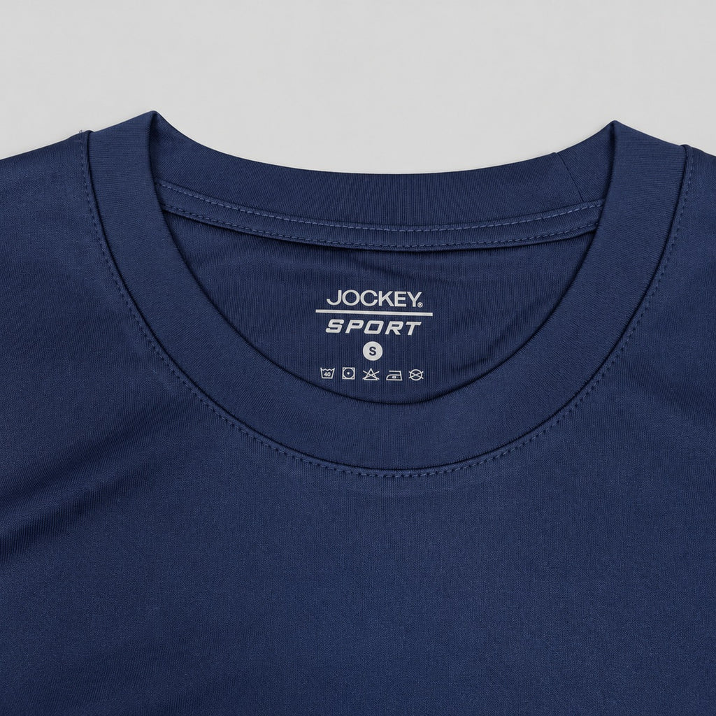 Jockey Men's Round Neck Active Tee with Side Mesh | JMT639914