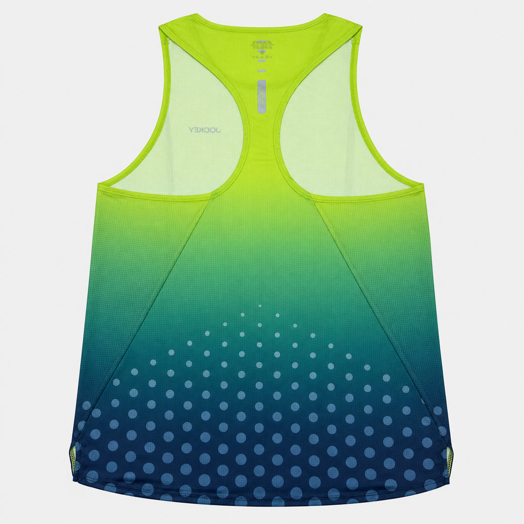 Jockey Men's Racerback Active Running Tank Top Gradient Dot Print | Grid Knit | JMT651048