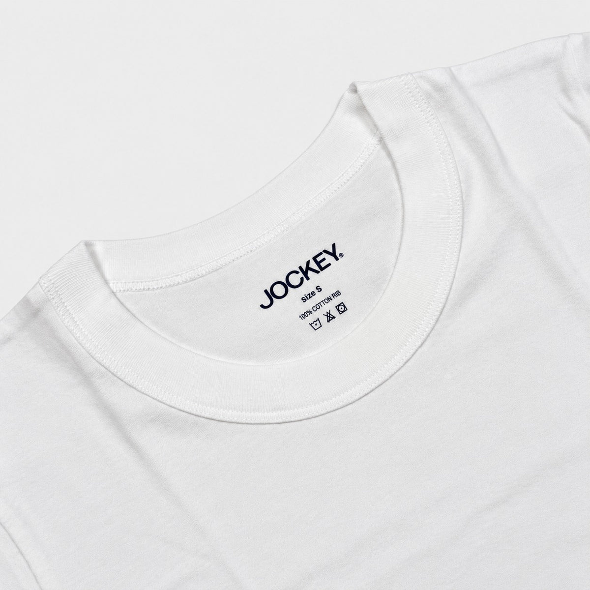 Jockey Men's Round Neck Undershirt Tee 2-Pack | 100% Cotton Rib | JMN659992