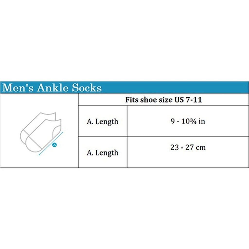 Jockey Men's Casual Ankle Socks 3-Pack | Cotton Spandex | JMS651055