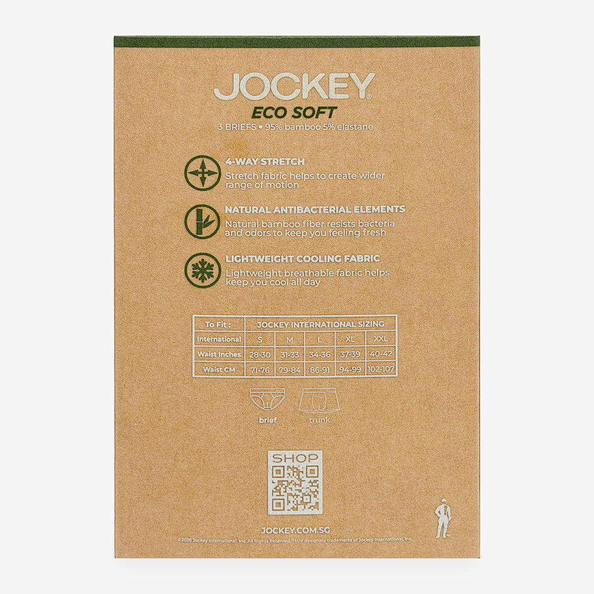 Jockey Men's Eco Soft Mini Briefs 3-Pack | Bamboo Elastane | JMB659986