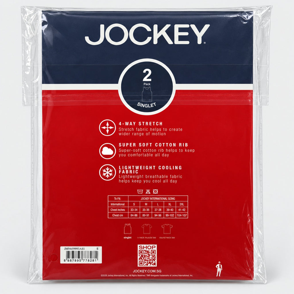 Jockey Men's Tank Top Undershirt 2-Pack | 100% Cotton Rib | JMN659993