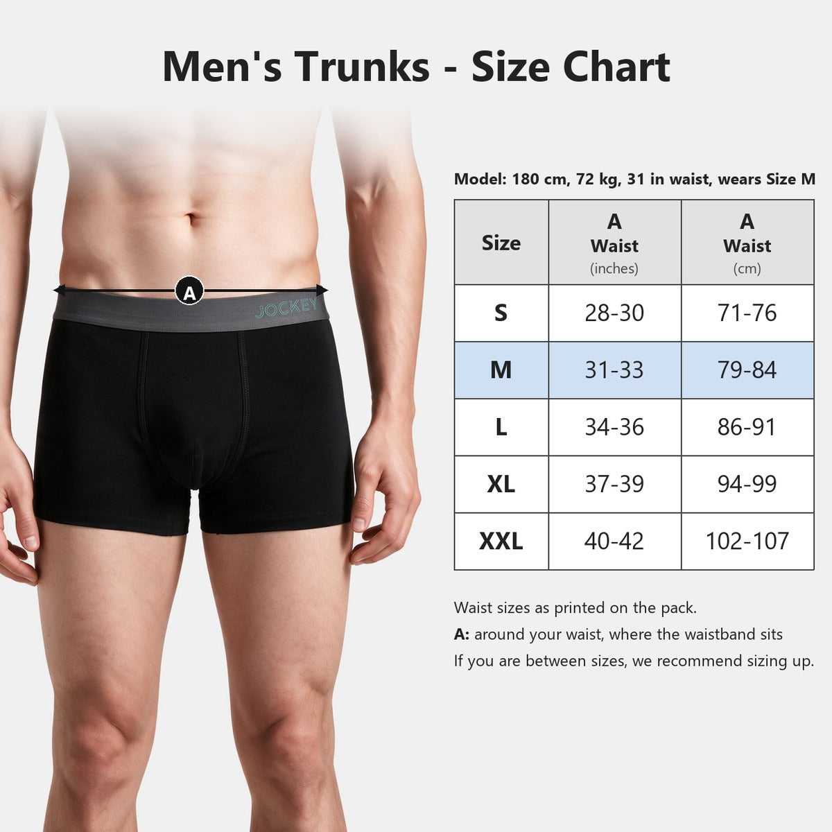 Jockey Men's Seamless Trunks 2-Pack | Modal Elastane | JMK651007