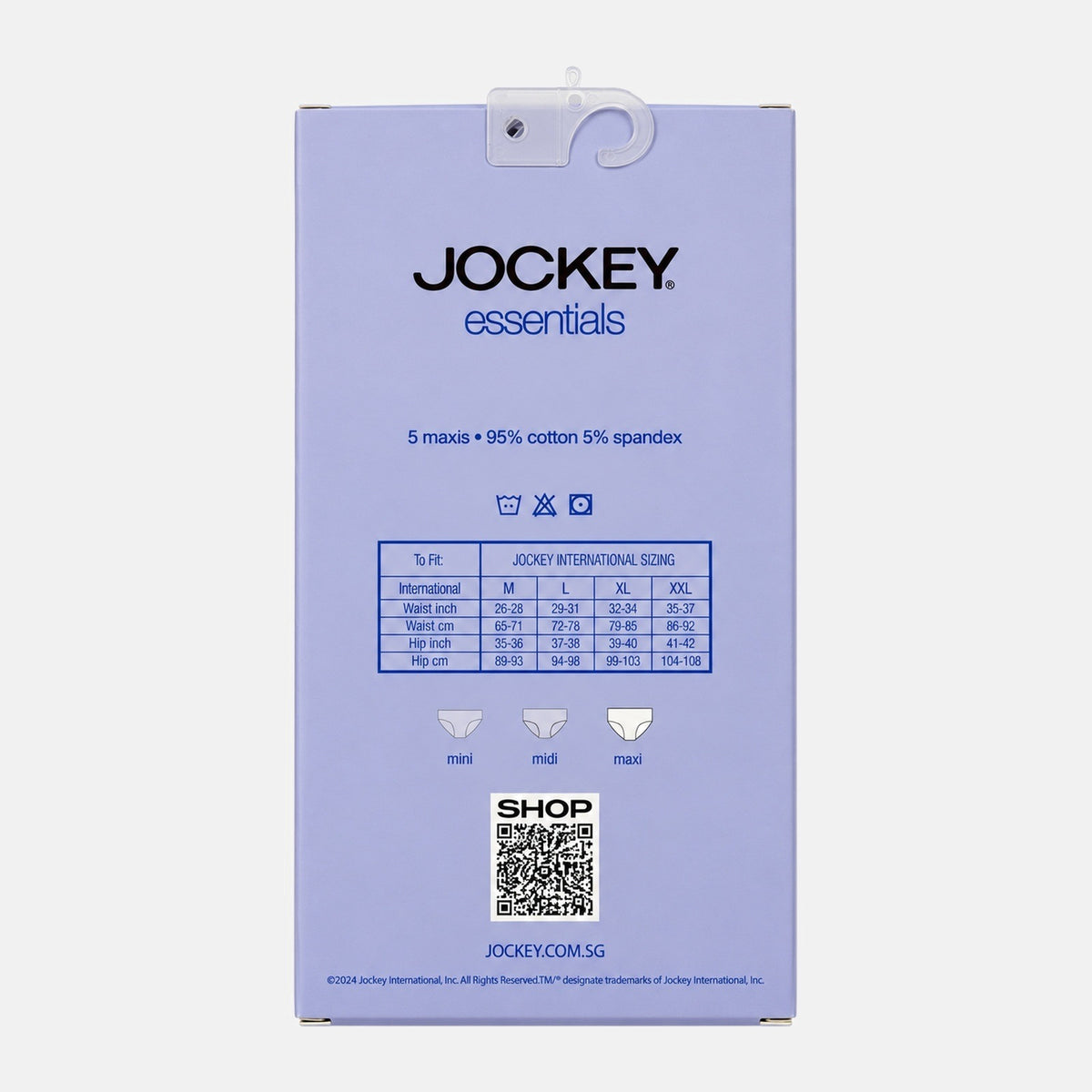 Jockey Women's Essentials Maxi Panties 5-Pack | Cotton Spandex | JLU609997AS1