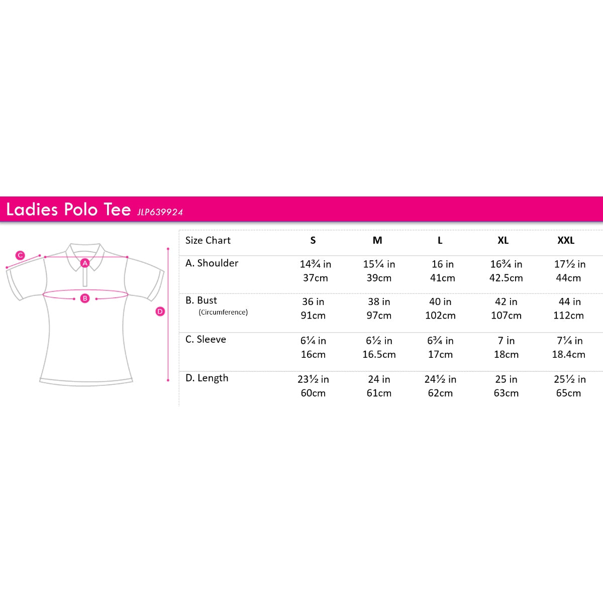 Jockey® Ladies Basic Solid Polo With Wording | JLP639924