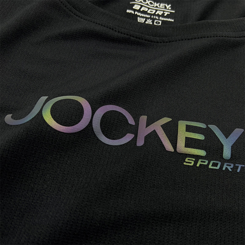 JOCKEY® LADIES' SPORT ACTIVE TEE WITH REFLECTIVE PRINT | JLT449349