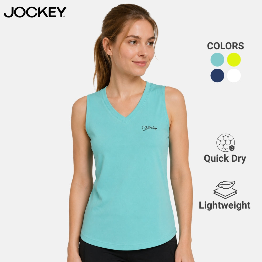 Jockey® Ladies V-Neck Active Tank Top | JLT639912