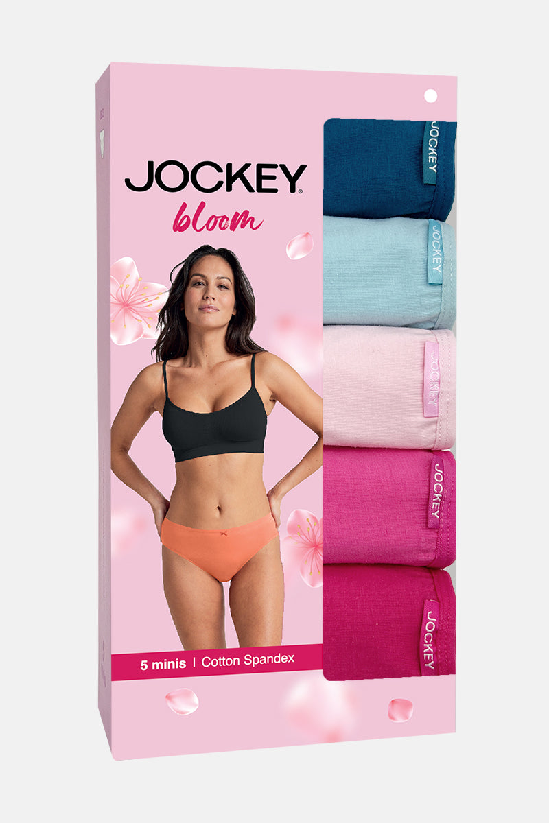 Jockey® Cotton Spandex Midi Panties 5-Pack
