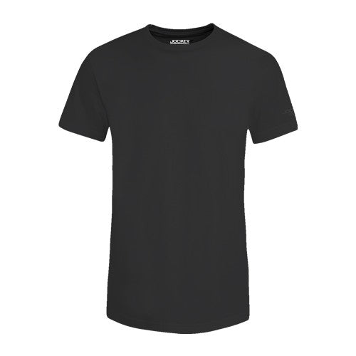 Jockey® Cotton Single Jersey Basic Tee with High Den Logo on sleeve | JMT938617
