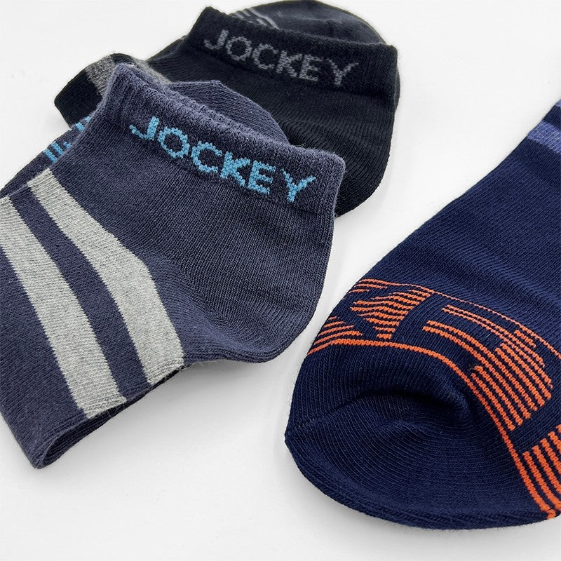 Jockey Casual Ankle Socks 3-Pack | Cotton Elastane | JMS704657
