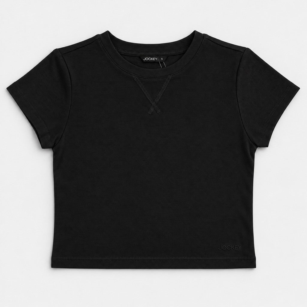 Jockey Women's Rib Mini Tee | Cotton Blend | JLT671124