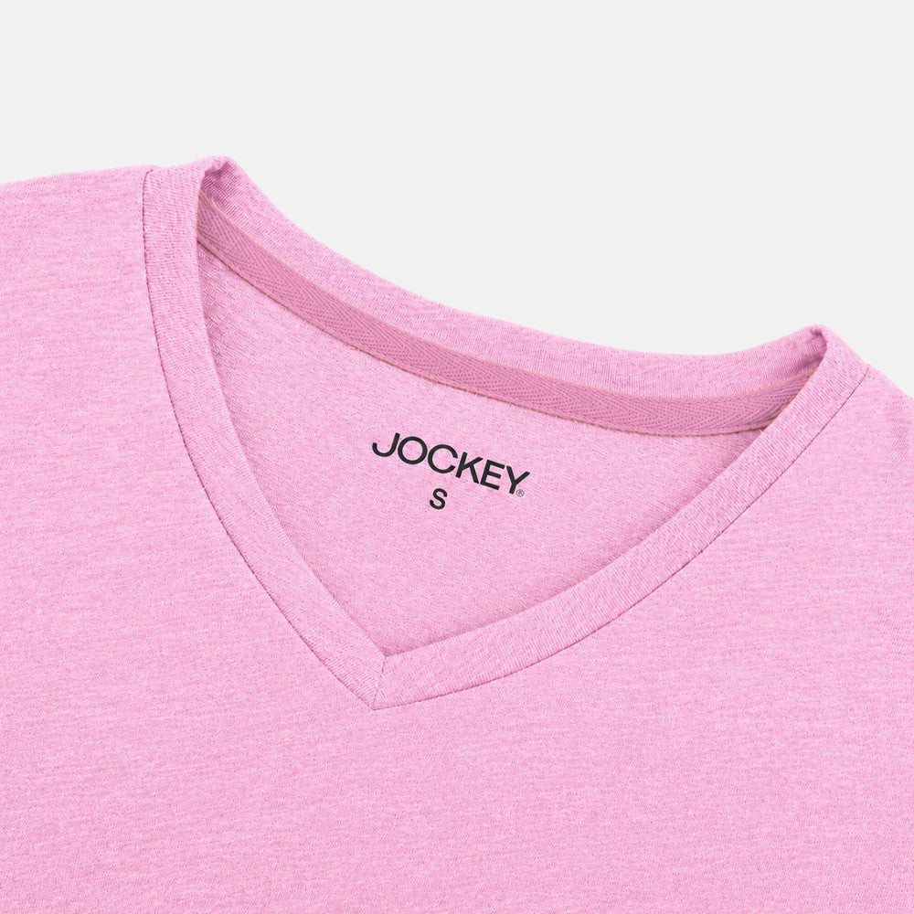 Jockey Ladies Melange V-Neck Basic Tee JLT358913