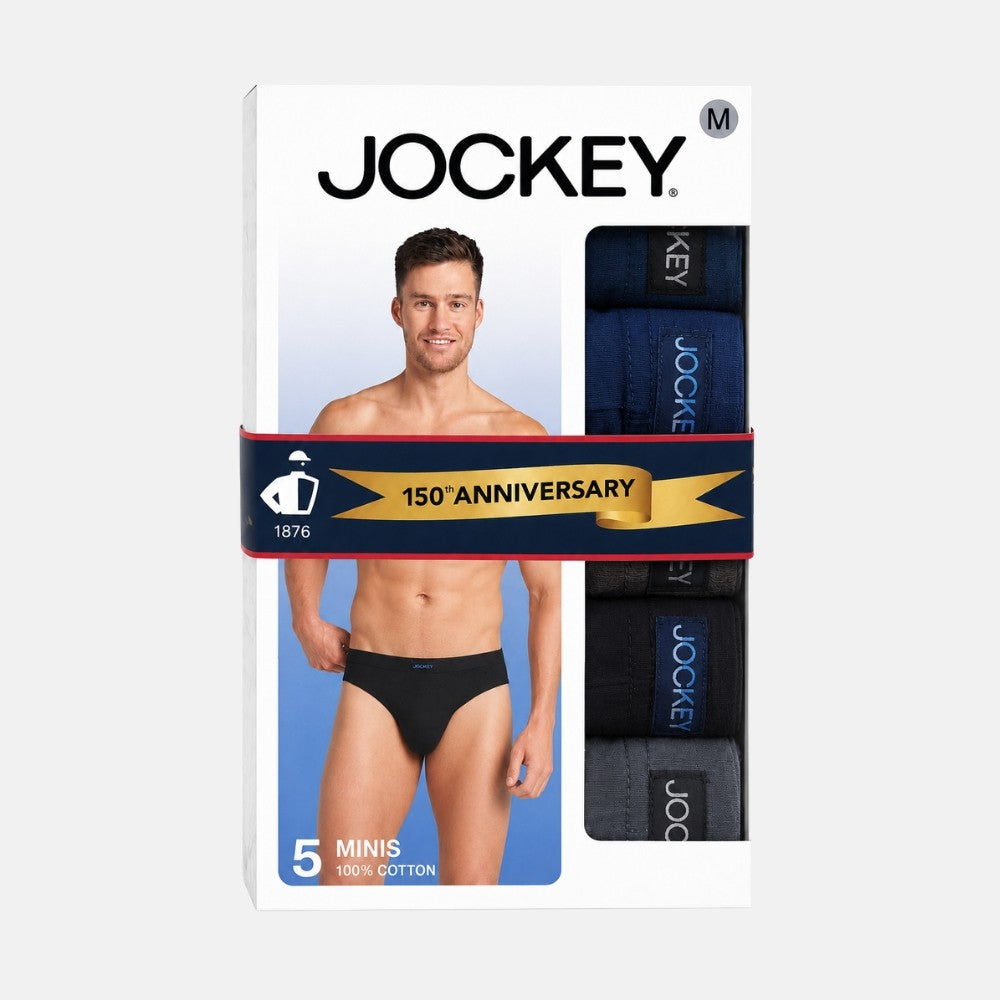 Jockey® Fully Combed Cotton Briefs 5-Pack | JMB579729