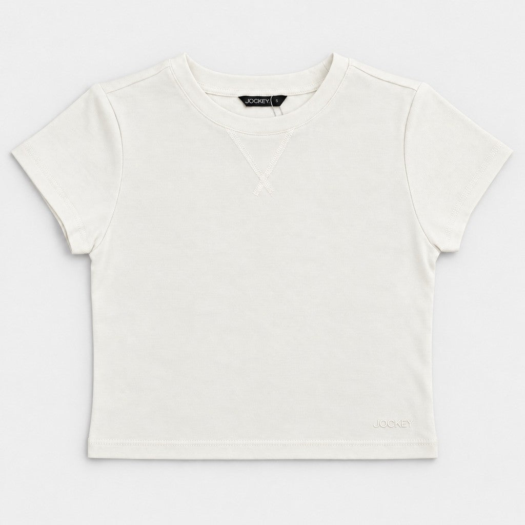 Jockey Women's Rib Mini Tee | Cotton Blend | JLT671124