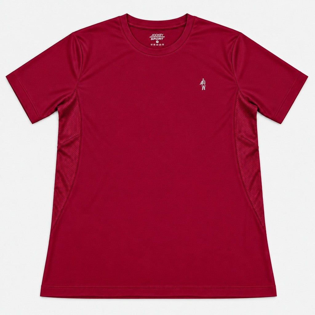 Jockey Men's Round Neck Active Tee with Side Mesh | JMT639914
