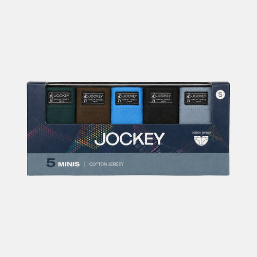 Jockey Men's Mini Briefs 5-Pack | Cotton Blend Jersey | JMB659889