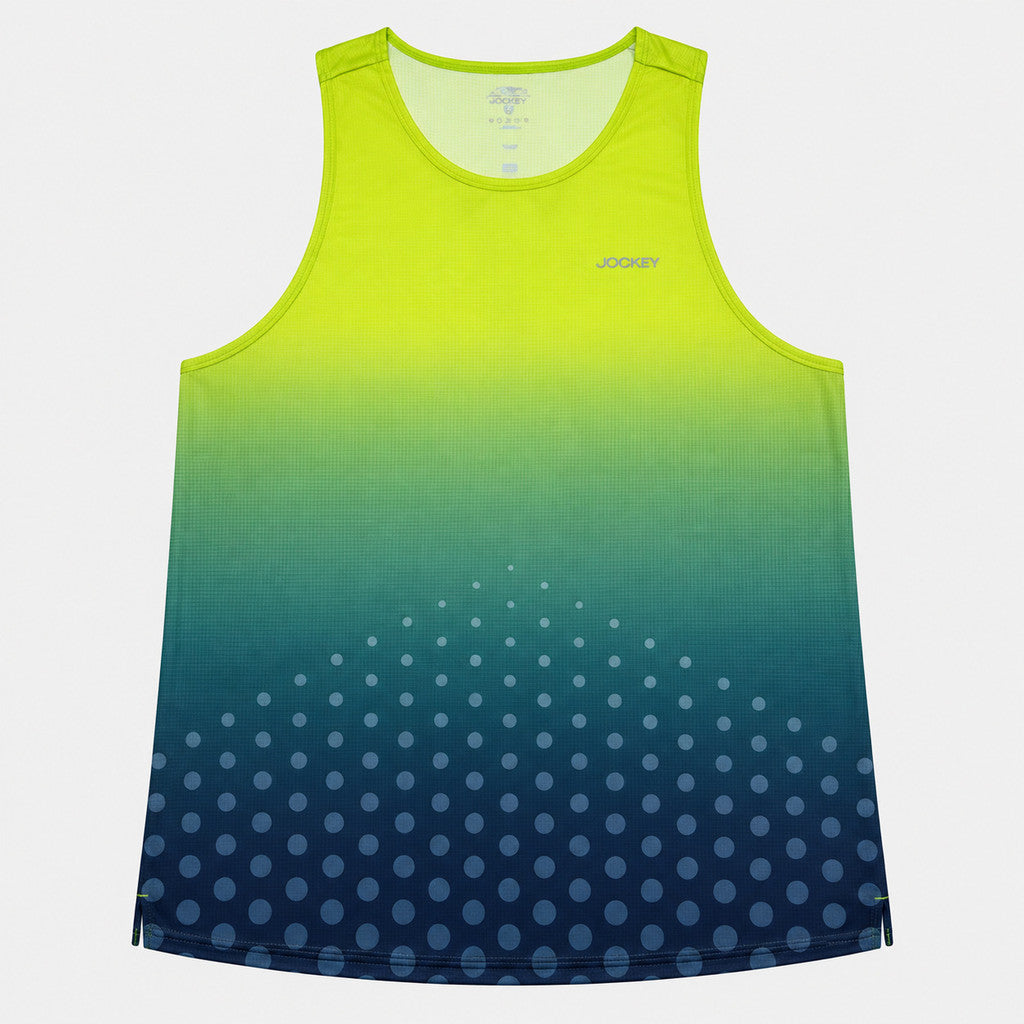 Jockey Men's Racerback Active Running Tank Top Gradient Dot Print | Grid Knit | JMT651048