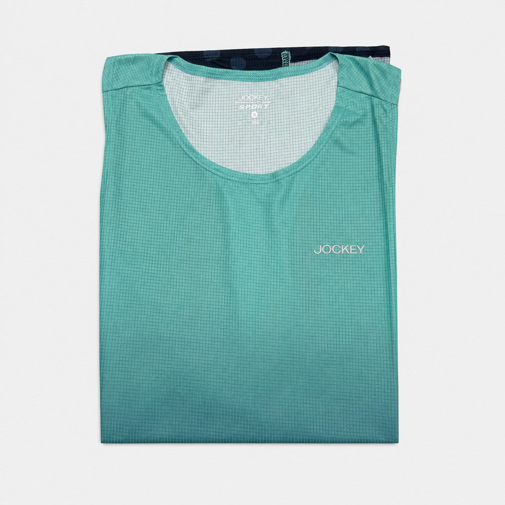 Jockey Men's Racerback Active Running Tank Top Gradient Dot Print | Grid Knit | JMT651048