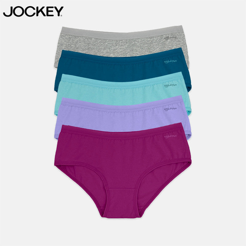 Jockey® Cotton Spandex Hipster Panties 5-Pack | SOFT | JLU308768