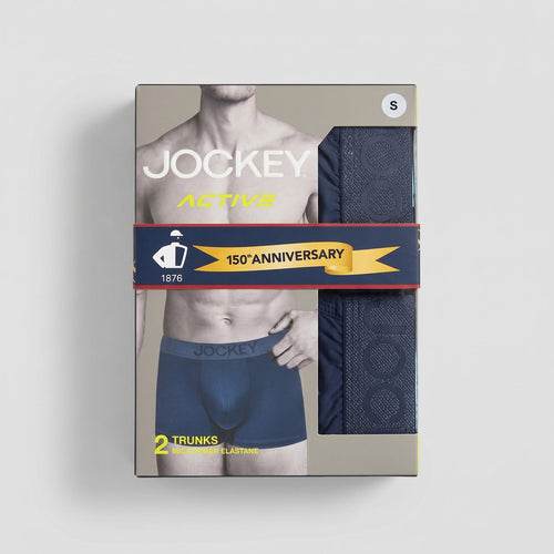 Jockey Men's Active Trunks 2-Pack | Microfiber Elastane | JMK651000