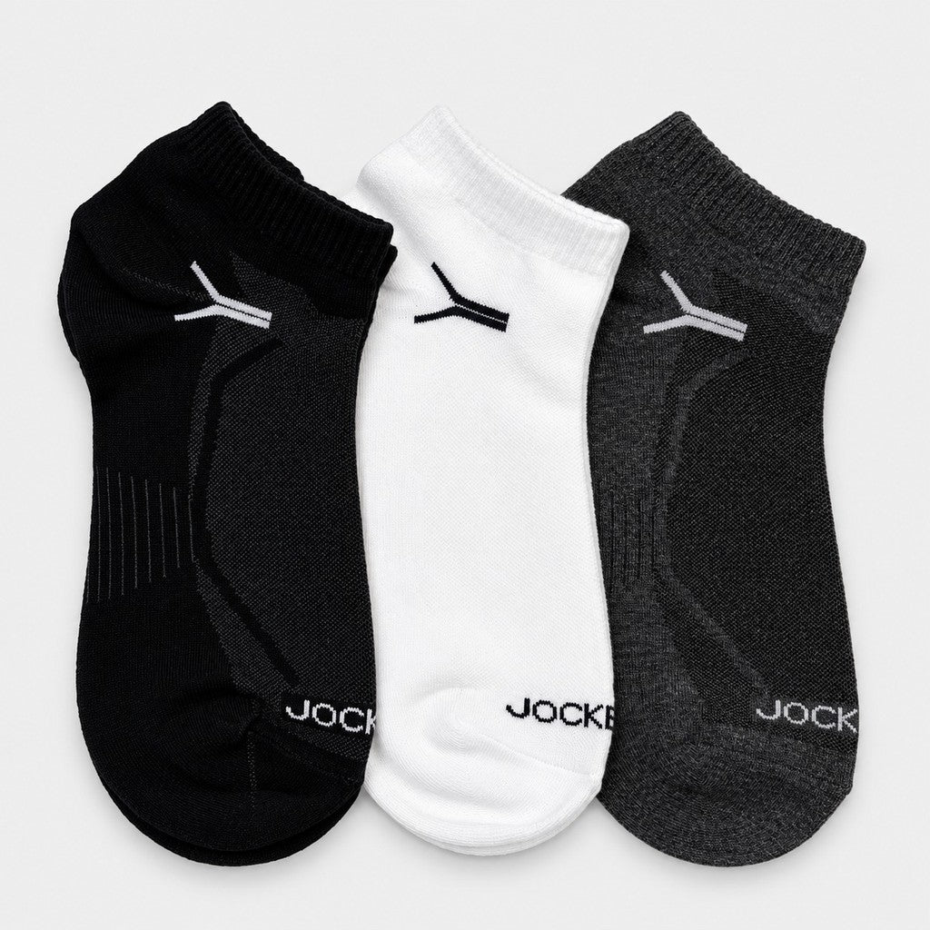 Jockey Men's Casual Ankle Socks 3-Pack | Cotton Spandex | JMS651055