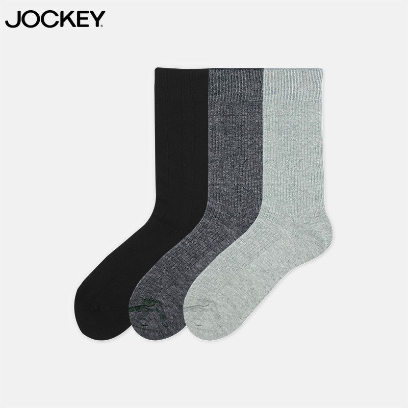 Jockey® Cotton Elastane Full Length Socks 3-Pack | JMS775532