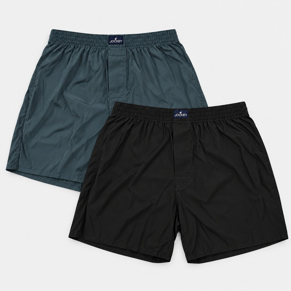 Jockey Men's Woven Boxer Shorts 2-Pack | Viscose Blend | JMX601063AS1
