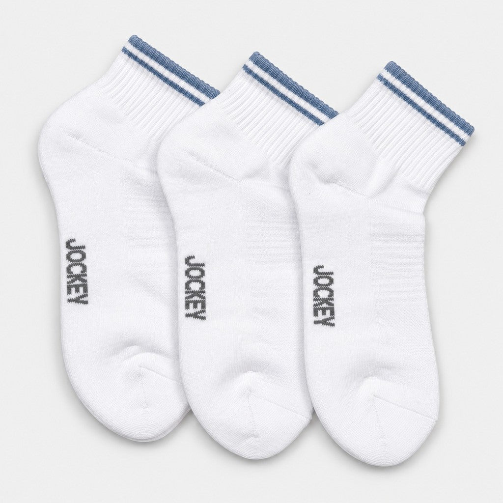 Jockey Men's Quarter Length Socks 3-Pack | Cotton Spandex | JMS651057