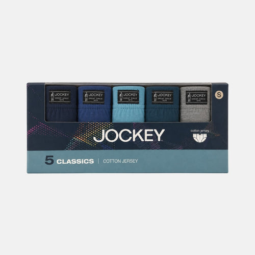 Jockey Men's Classic Briefs 5-Pack | Cotton Blend Jersey | JMB659890
