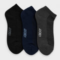 Jockey Men's Casual Ankle Socks 3-Pack Textured Knit | Cotton Spandex | JMS651056