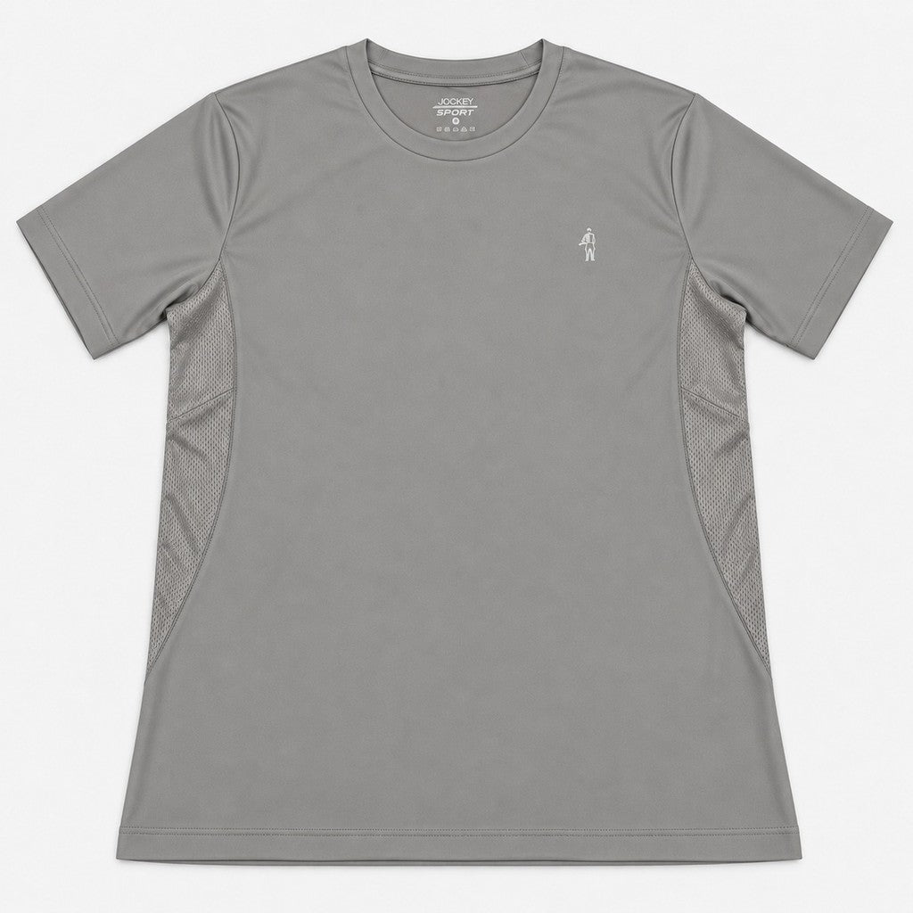 Jockey Men's Round Neck Active Tee with Side Mesh | JMT639914