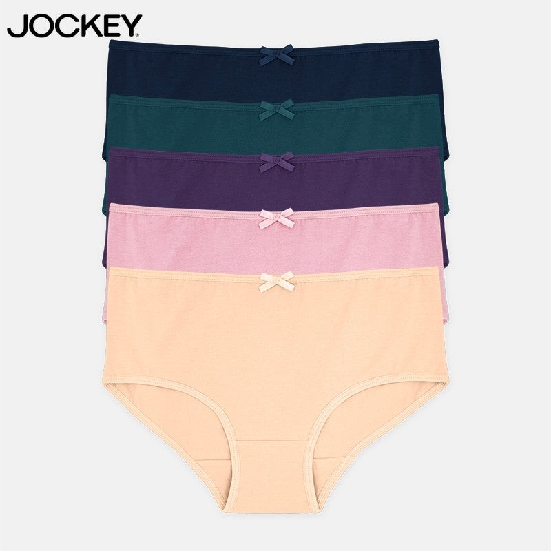 JOCKEY® COTTON SPANDEX MIDI PANTIES 5-PACK | BLOOM | JLU378916