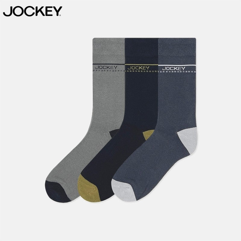 Jockey Men's Full Length Socks 3-Pack | Cotton Elastane | JMS639259