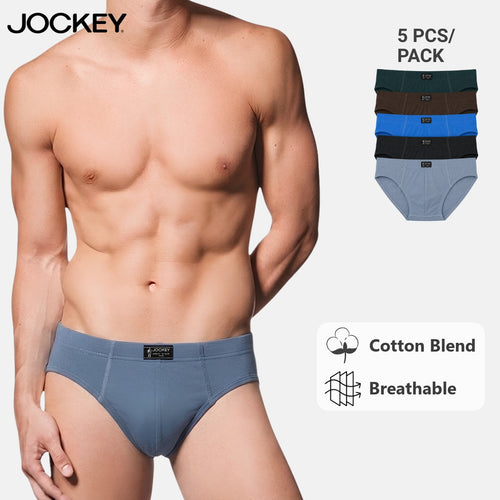 Jockey Men's Mini Briefs 5-Pack | Cotton Blend Jersey | JMB659889