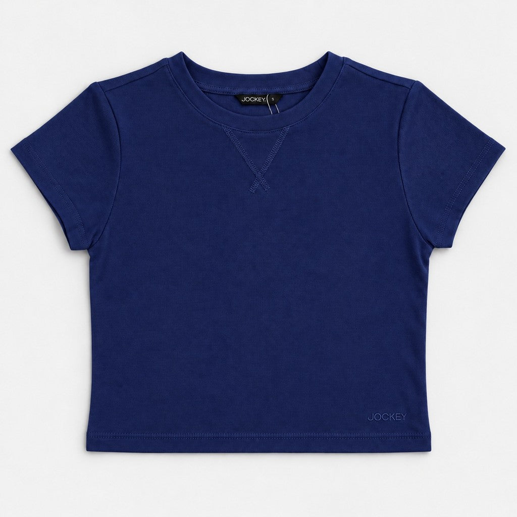 Jockey Women's Rib Mini Tee | Cotton Blend | JLT671124