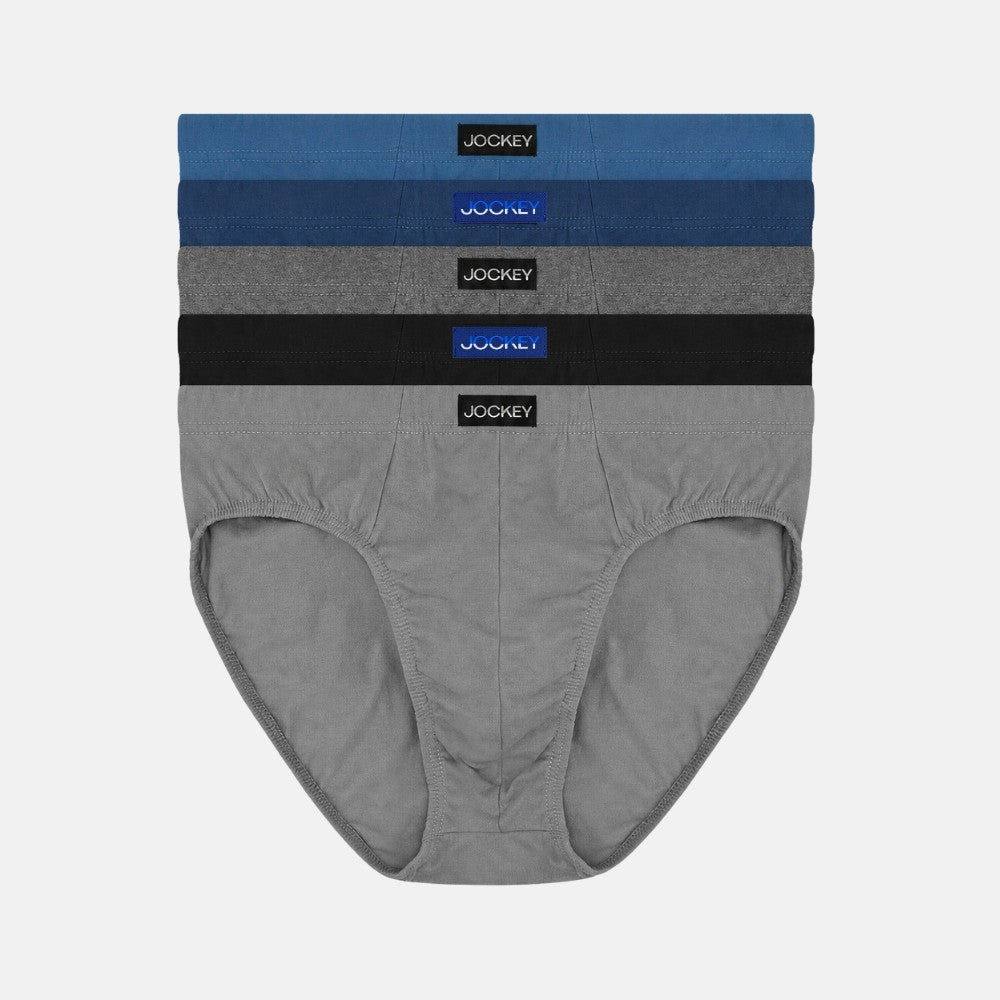 Jockey® Fully Combed Cotton Briefs 5-Pack | JMB579729