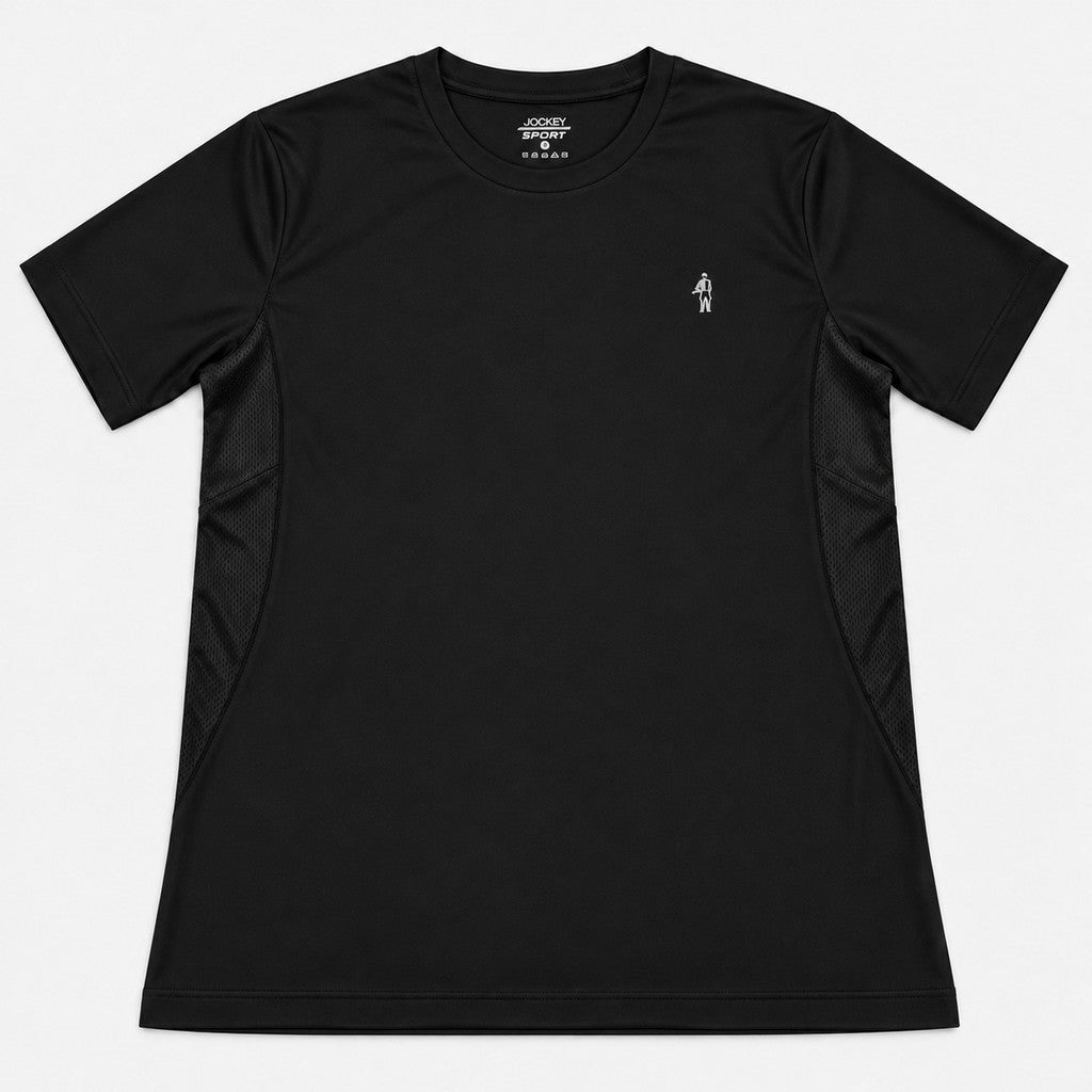 Jockey Men's Round Neck Active Tee with Side Mesh | JMT639914