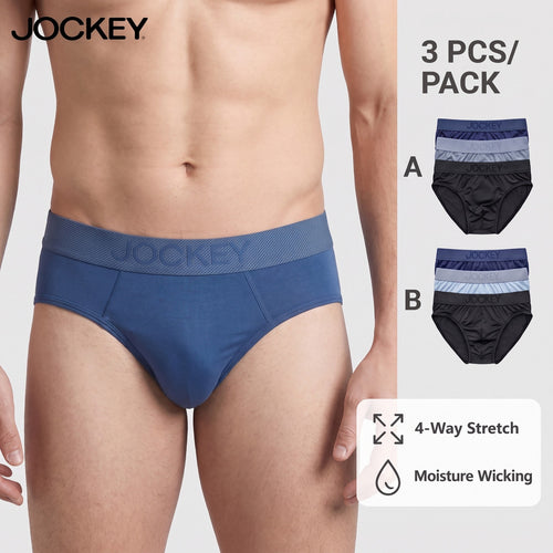Jockey Men's Active Mini Briefs 3-Pack | Microfiber Elastane | JMB659999