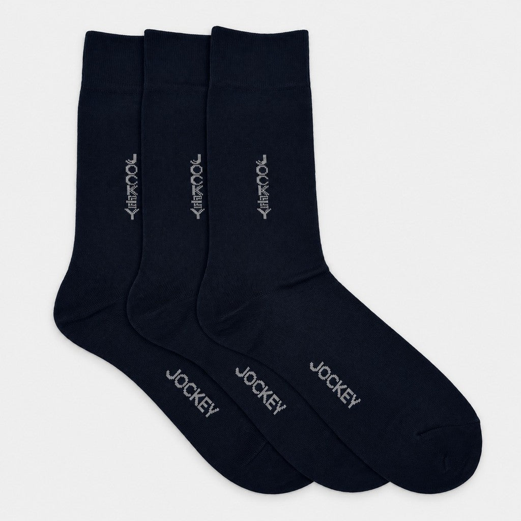 Jockey Men's Full Length Socks 3-Pack | Cotton Elastane | JMS639921