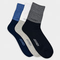 Jockey Men's Quarter Length Socks 3-Pack Colour Block | Cotton Elastane | JMS639920