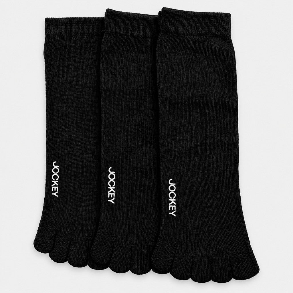 Jockey Men's Quarter Length Toe Socks 3-Pack | Cotton Stretch | JMS651054