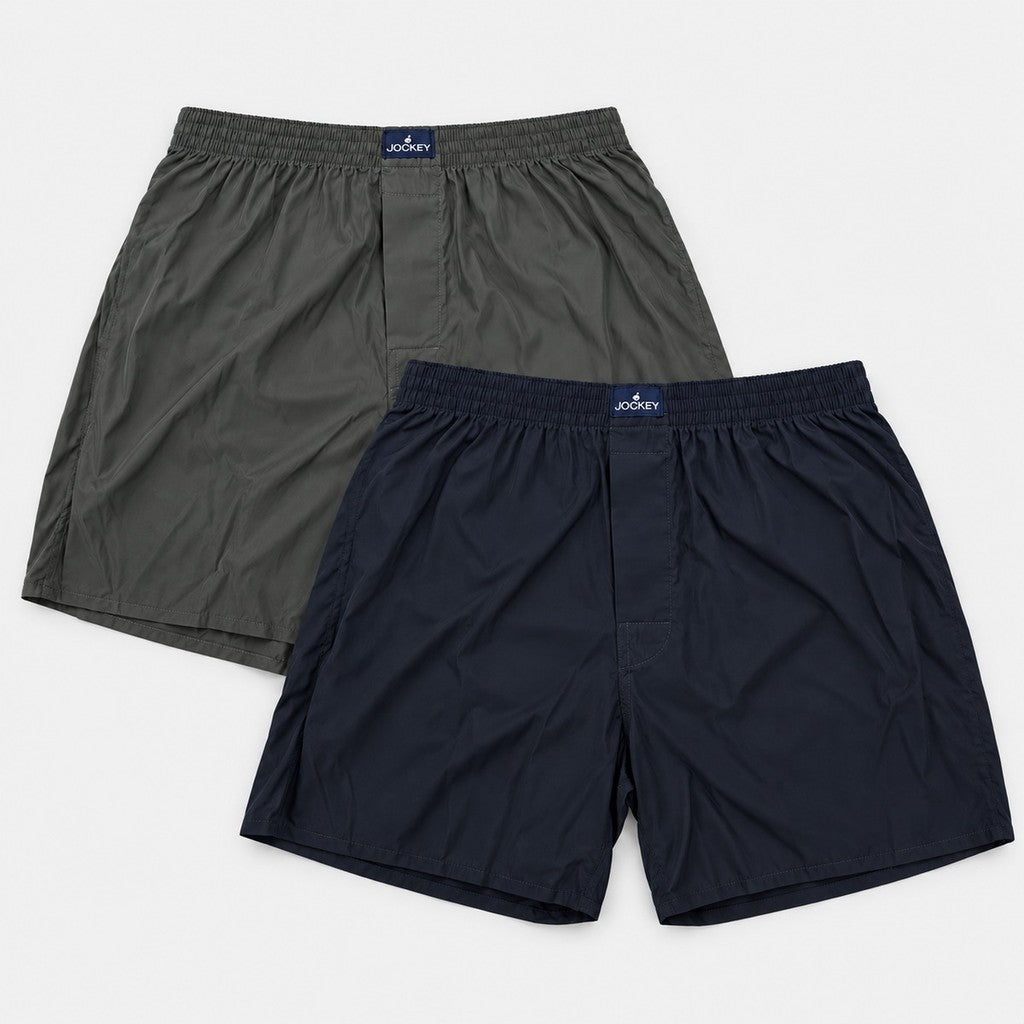 Jockey Men's Woven Boxer Shorts 2-Pack | Viscose Blend | JMX601063AS1